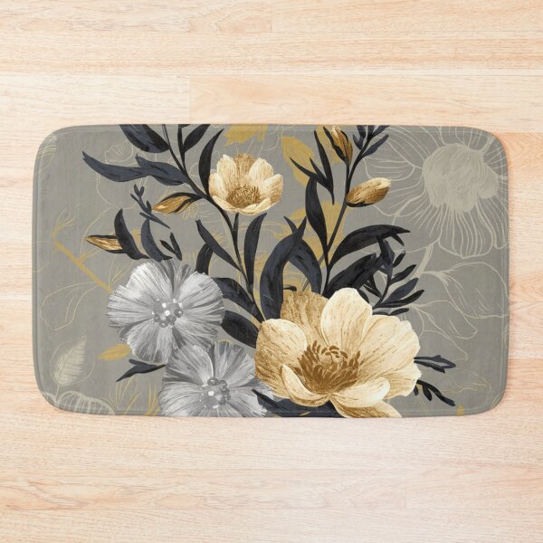 Item preview, Tranquil Meadow – Grey and Golden Botanical Serenity designed and sold by WildStroke.