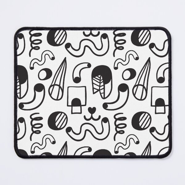 Item preview, black and white geometric pattern designed and sold by iceang shop.