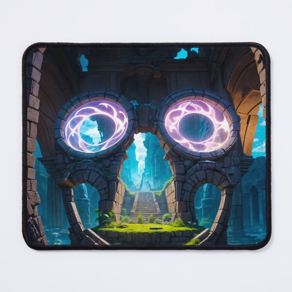 Item preview, SKULL HIDDEN LANDSCAPE MYSTICAL PORTAL designed and sold by ogirdorgraphics.
