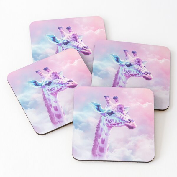 Item preview, Giraffe in Clouds designed and sold by NicolasGlowArt.