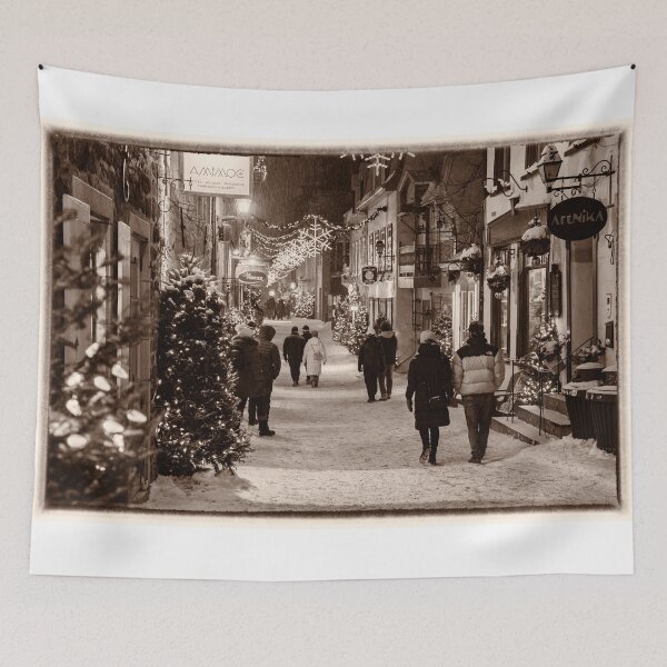 Item preview, Happy Holidays Old Town Quebec City  designed and sold by Robert Alsop.