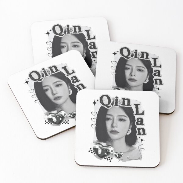 Item preview, Qin Lan Chinese Drama Actress Black and White Collage Design designed and sold by AJUNICE STUDIO.