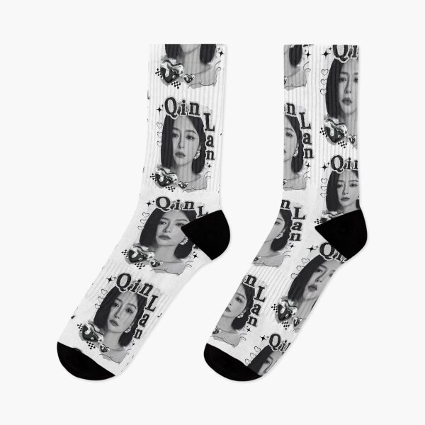 Item preview, Qin Lan Chinese Drama Actress Black and White Collage Design designed and sold by AJUNICE STUDIO.