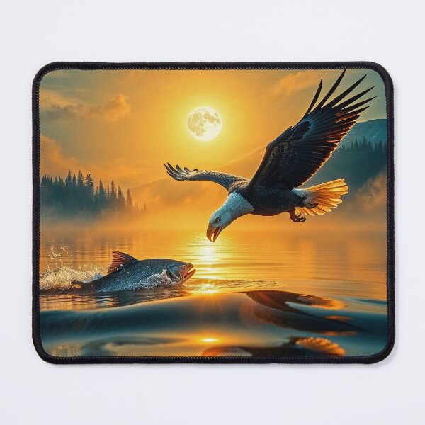 Item preview, Diving Bald Eagle and Fish designed and sold by Skye Ryan-Evans.