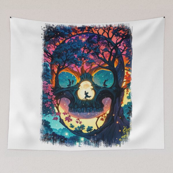 Item preview, SKULL HIDDEN LANDSCAPE TREE VIOLET FOREST designed and sold by ogirdorgraphics.