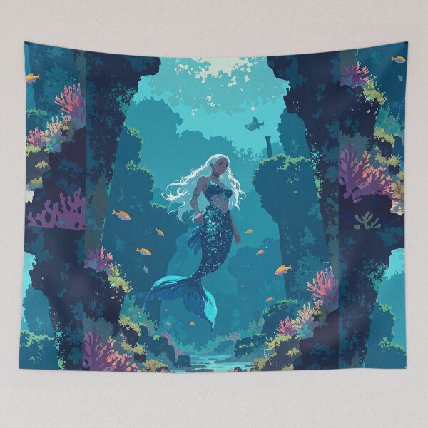 Item preview, Luminous oasis mermaids reign designed and sold by MadeByHaresShop.