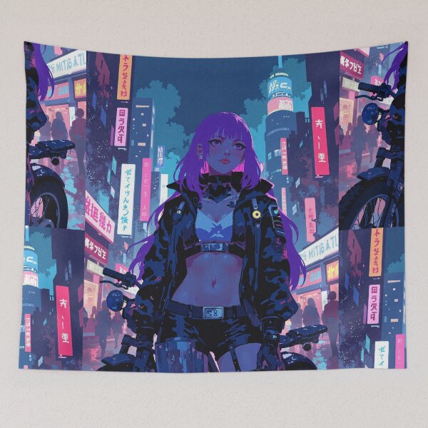 Item preview, Cyberpunk chic android warrior pose designed and sold by MadeByHaresShop.