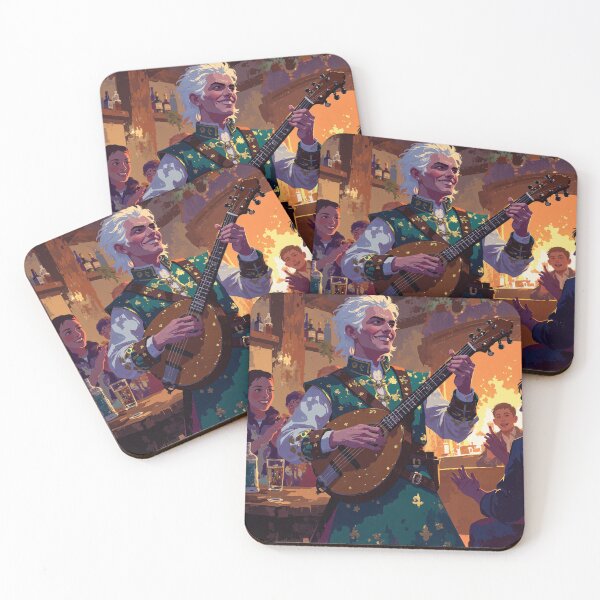 Item preview, Enchanted bards serenade in the blazing tavern designed and sold by MadeByHaresShop.