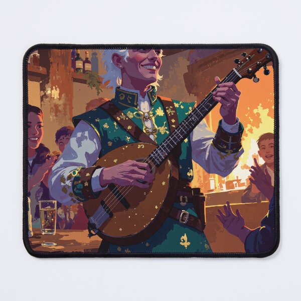 Item preview, Enchanted bards serenade in the blazing tavern designed and sold by MadeByHaresShop.