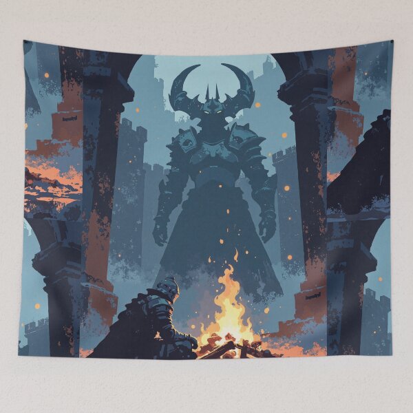Item preview, Echoes of darkness lone knights respite designed and sold by MadeByHaresShop.