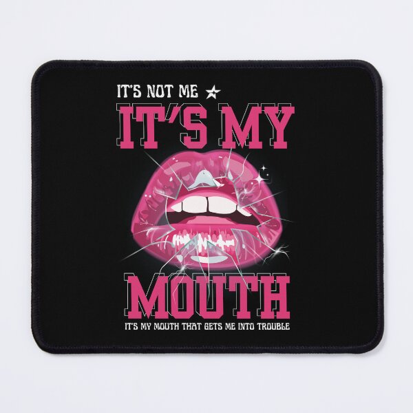 Item preview, It's Not Me It's My Mouth - Hot Pink Lips designed and sold by Eranthe Bernardo.