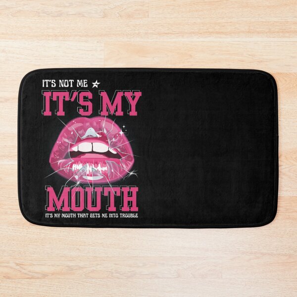 Item preview, It's Not Me It's My Mouth - Hot Pink Lips designed and sold by Eranthe Bernardo.