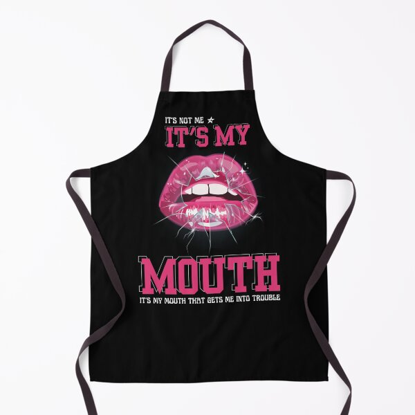 Item preview, It's Not Me It's My Mouth - Hot Pink Lips designed and sold by Eranthe Bernardo.