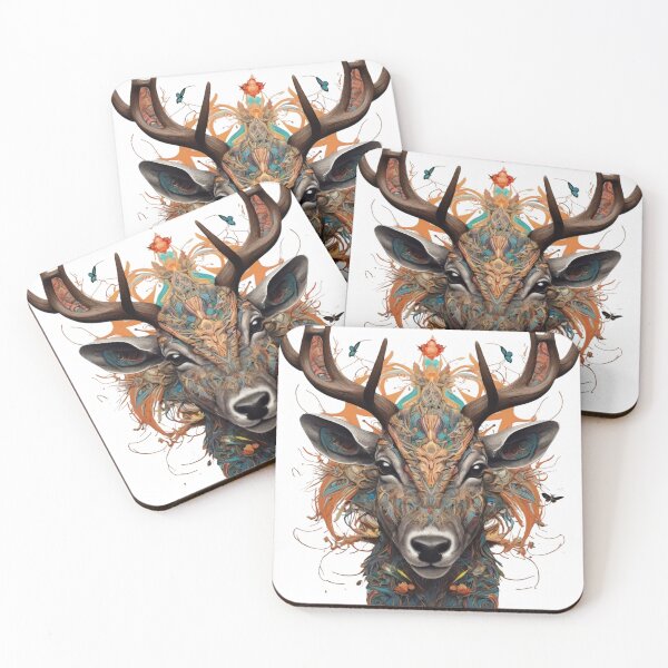 Item preview, Elemental Deer: Abstract and Natural Art designed and sold by tareko94.