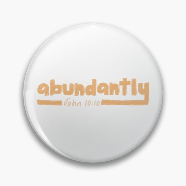 Item preview, Abundantly John 10:10 retro yellow designed and sold by Kborek112.