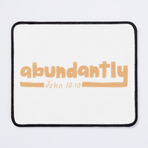 Item preview, Abundantly John 10:10 retro yellow designed and sold by Kborek112.
