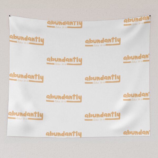 Item preview, Abundantly John 10:10 retro yellow designed and sold by Kborek112.