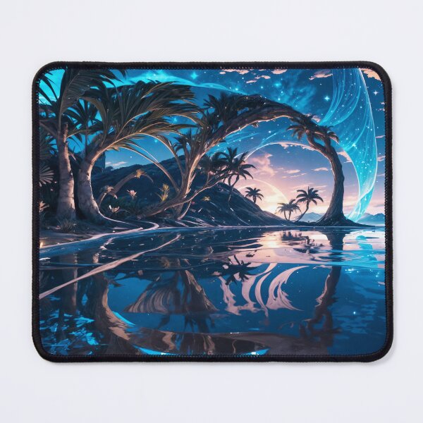 Item preview, SKULL HIDDEN LANDSCAPE BLUE AND PINK BEACH designed and sold by ogirdorgraphics.