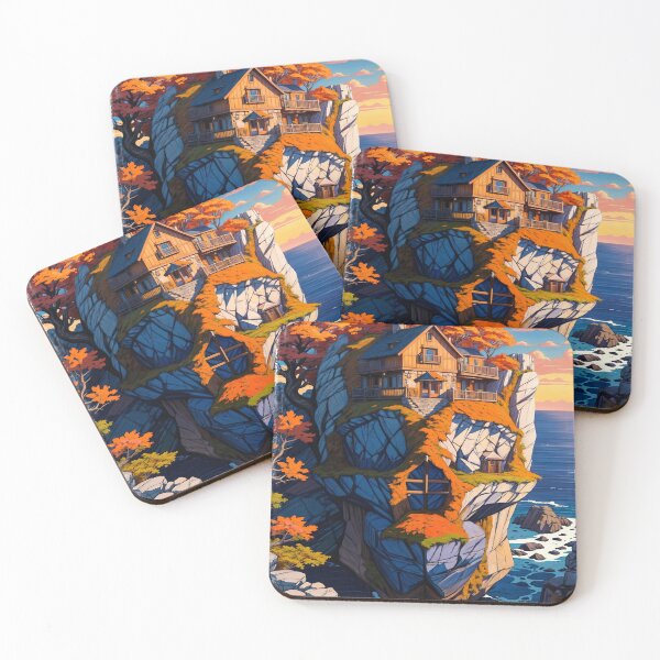 Item preview, SKULL HIDDEN LANDSCAPE CLIFFSIDE OCEAN designed and sold by ogirdorgraphics.