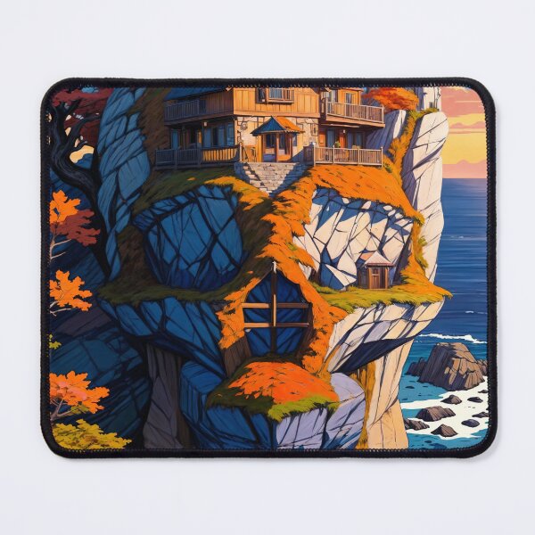 Item preview, SKULL HIDDEN LANDSCAPE CLIFFSIDE OCEAN designed and sold by ogirdorgraphics.