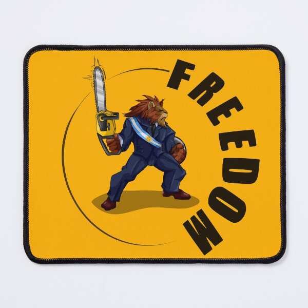 Item preview, Javier milei: Representing the LION OF FREEDOM with a chainsaw designed and sold by MechanicalART.
