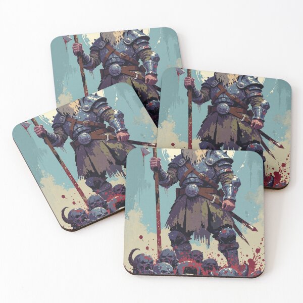 Item preview, Titled unconquered warrior atop the mountain of foes designed and sold by ShroomForge.