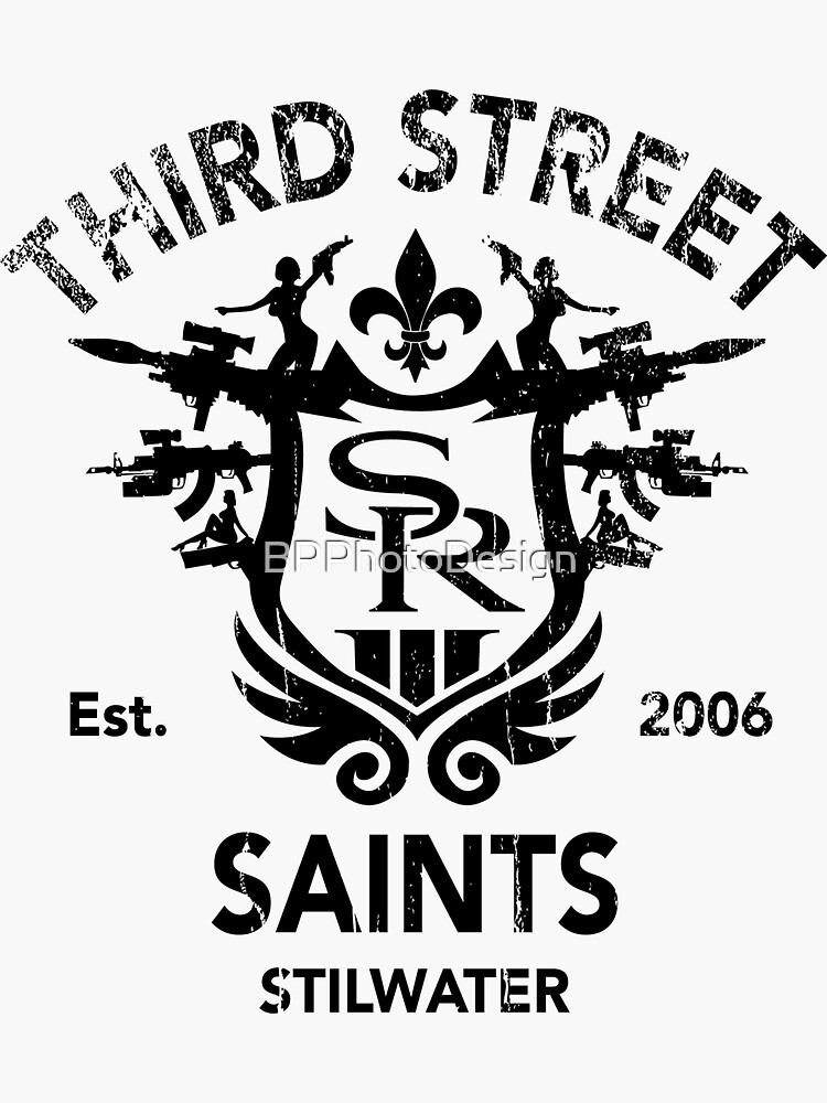 Saints Row 3 Tribute Distressed Black