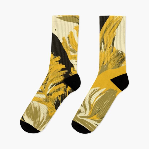 Item preview, Golden Serenade – Soft Yellow and Black Botanical Elegance designed and sold by WildStroke.