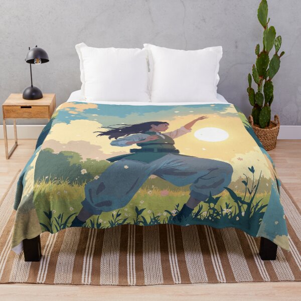 Item preview, Serenity in bloom hinatas sunlit meadow designed and sold by ShroomForge.