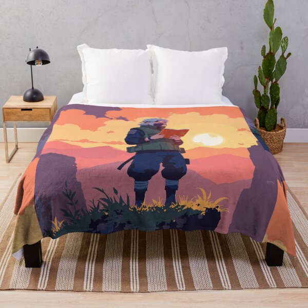 Item preview, Sunrise guardian meditating at cliffside designed and sold by ShroomForge.