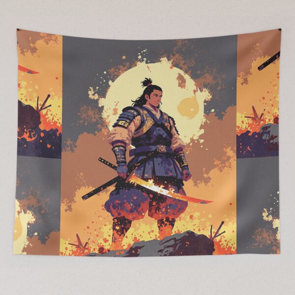 Item preview, Blazing courage the fiery warrior designed and sold by ShroomForge.