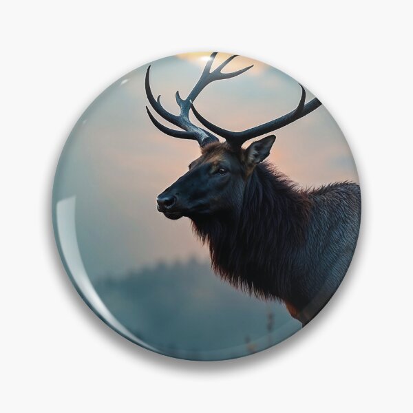Item preview, Elk on a Ridge at Dawn designed and sold by Skye Ryan-Evans.