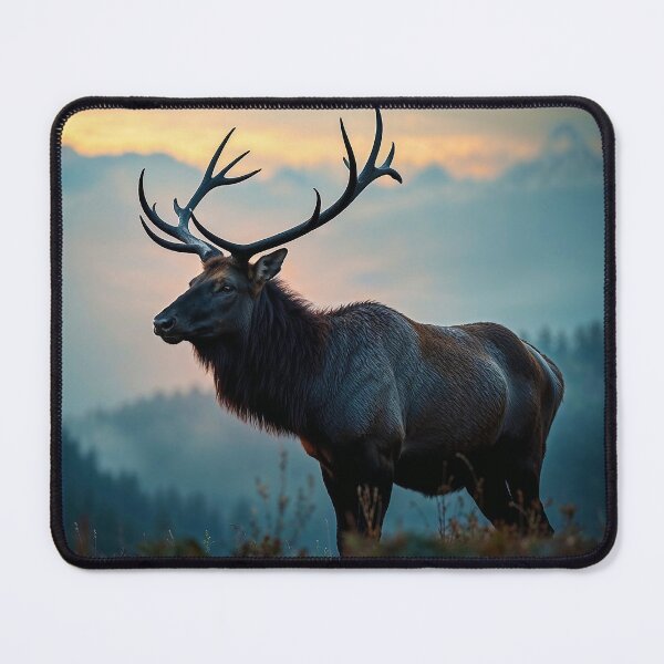 Item preview, Elk on a Ridge at Dawn designed and sold by Skye Ryan-Evans.