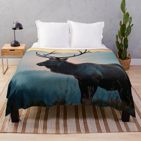 Item preview, Elk on a Ridge at Dawn designed and sold by Skye Ryan-Evans.