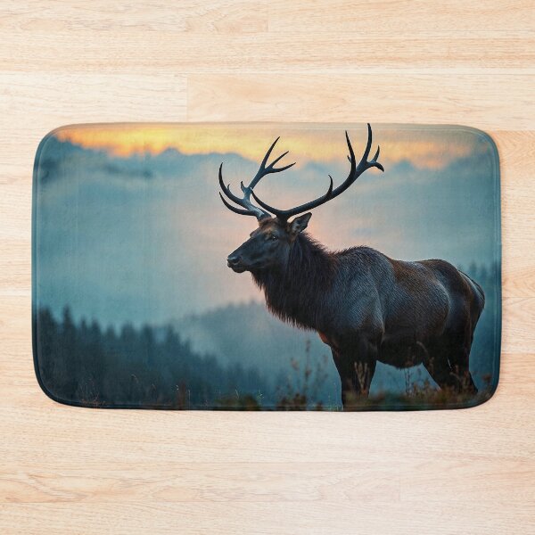 Item preview, Elk on a Ridge at Dawn designed and sold by Skye Ryan-Evans.
