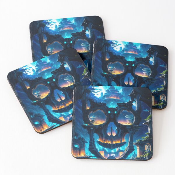 Item preview, SKULL HIDDEN LANDSCAPE UNDERWATER WORLD designed and sold by ogirdorgraphics.