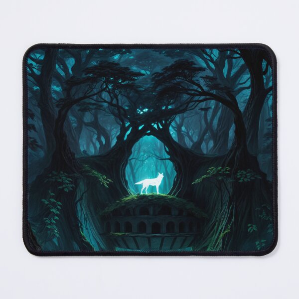 Item preview, SKULL HIDDEN LANDSCAPE GREEN FOREST WOLF designed and sold by ogirdorgraphics.
