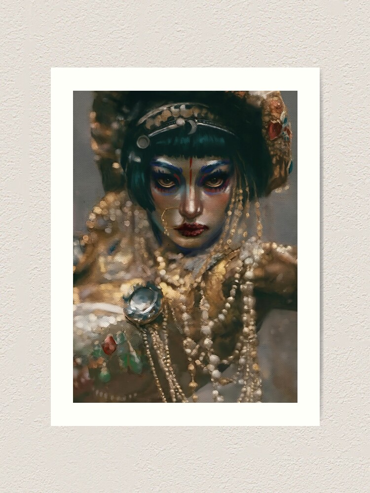 Siren from Jibaro Digital Oil Painting Love, Death Robots