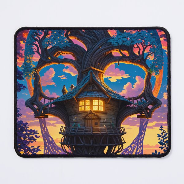 Item preview, SKULL HIDDEN LANDSCAPE TREEHOUSE VIOLET FOREST designed and sold by ogirdorgraphics.