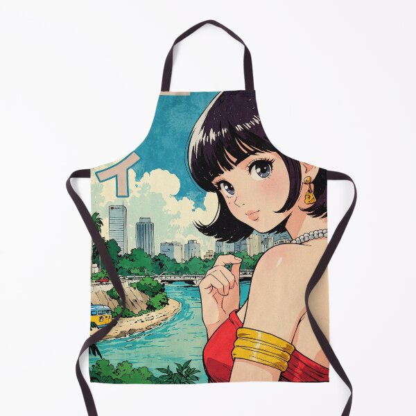 Item preview, Thailand Pretty Anime Girl 80s Retro Aesthetic Vintage Cultural Postage Stamp designed and sold by onlyanimevibes.
