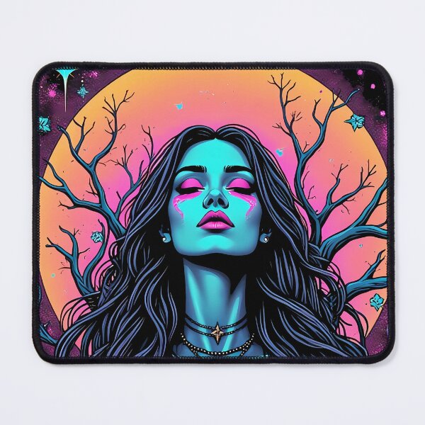 Item preview, Vibrant Mystical Experience Graphic Design – Psychedelic Moonlit Aesthetic designed and sold by marvinismyname.