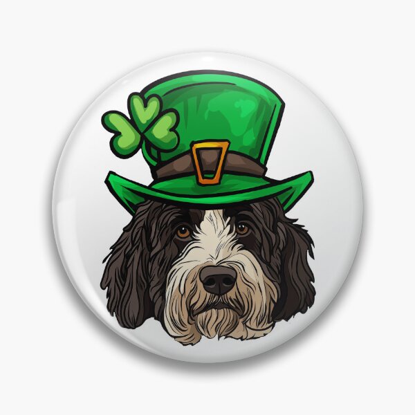 Item preview, Funny St Patricks Day Sheepadoodle Dog designed and sold by whyitsme.