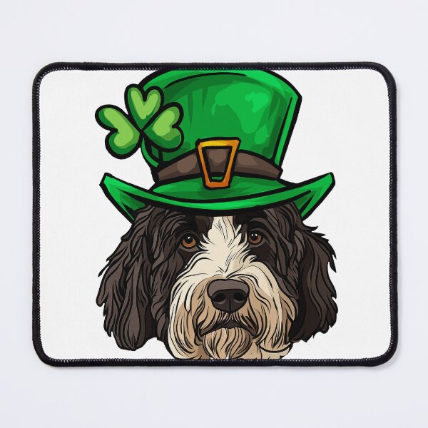 Item preview, Funny St Patricks Day Sheepadoodle Dog designed and sold by whyitsme.