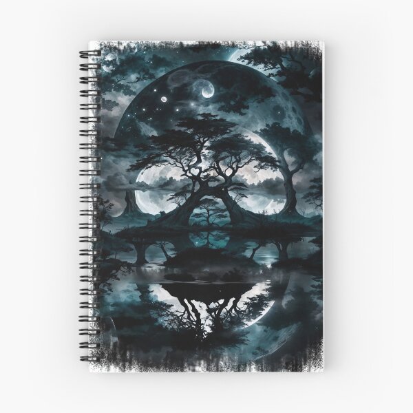 Item preview, SKULL HIDDEN LANDSCAPE FULL MOON BLACK SWAMP DARK designed and sold by ogirdorgraphics.