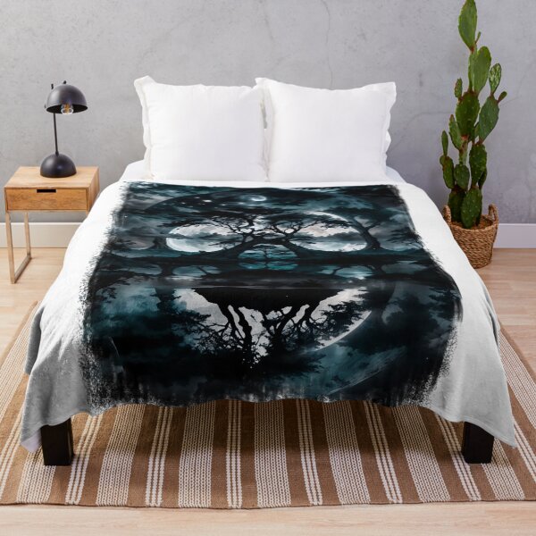 Item preview, SKULL HIDDEN LANDSCAPE FULL MOON BLACK SWAMP DARK designed and sold by ogirdorgraphics.