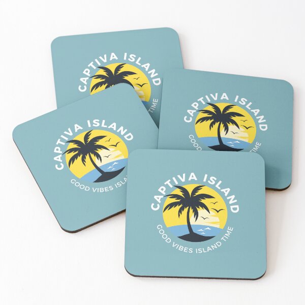 Item preview, Captiva Island Good Vibe Island Time (white letters) designed and sold by JoeyScottMedia.