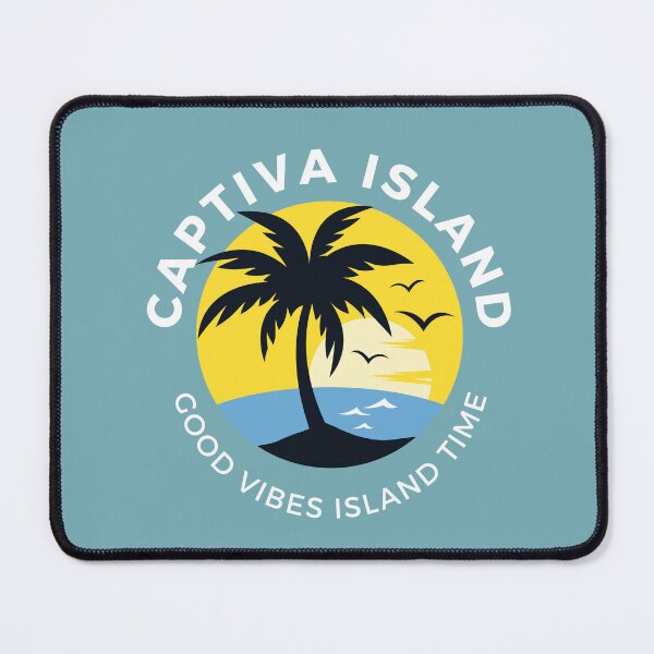 Item preview, Captiva Island Good Vibe Island Time (white letters) designed and sold by JoeyScottMedia.