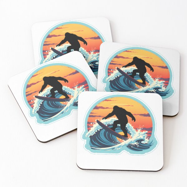 Item preview, Swirlie Wave Surfing Bigfoot designed and sold by robro31.