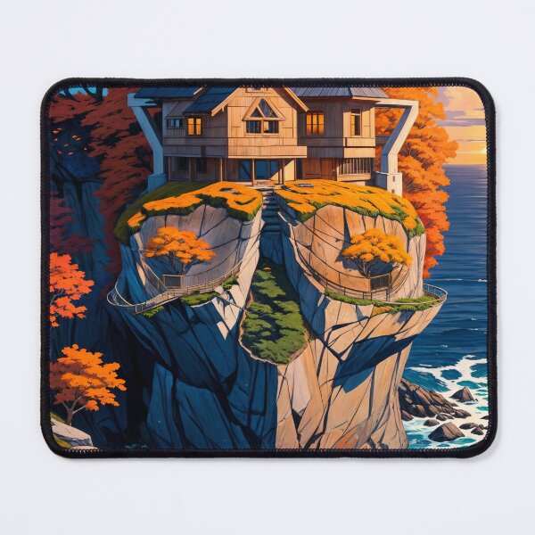 Item preview, SKULL HIDDEN LANDSCAPE CLIFFSIDE OCEAN designed and sold by ogirdorgraphics.