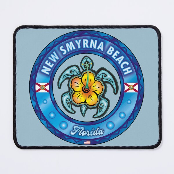 Item preview, New Smyrna Beach Florida sea turtle hibiscus designed and sold by studioss76.